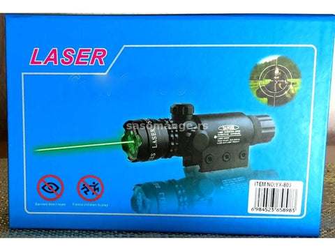 Laser zeleni sa mikro prekidacem plus nosač za pusku